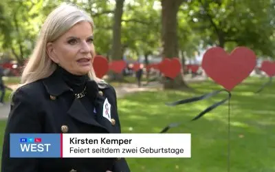 Sepsis-Mahnmal in Jülich bei RTL WEST