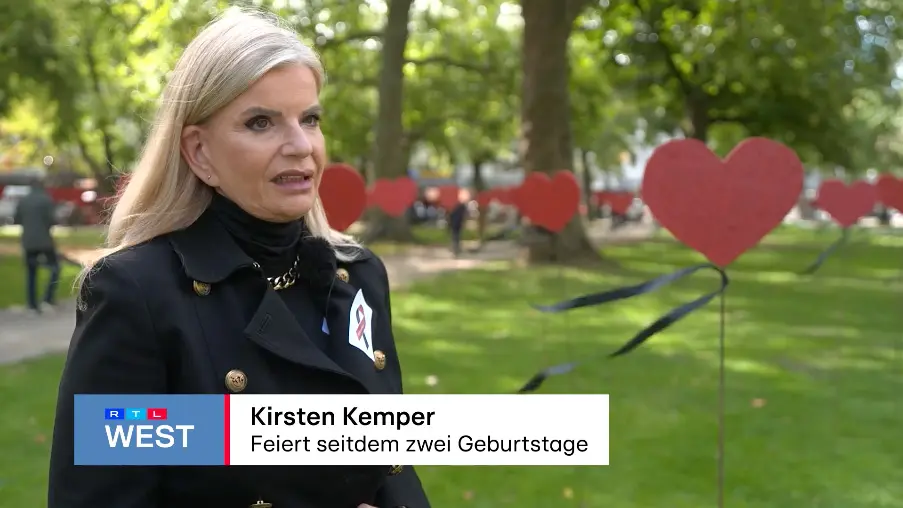 Sepsis-Mahnmal in Jülich bei RTL WEST Sepsis-Mahnmal in Jülich bei RTL WEST